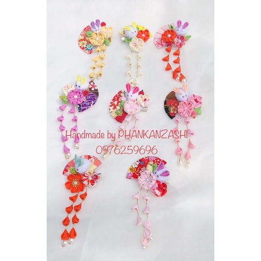 Kẹp tóc phong cách Nhật Bản -Kanzashi Nhật chụp hình Kimono yukata