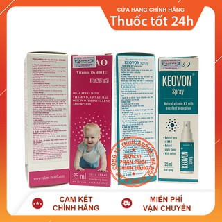 Combo Tăng chiều cao cho trẻ Dimao Vitamin D3 + Keovon Vitamin K2