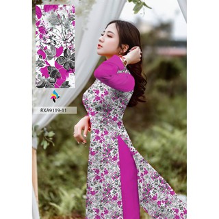 vải áo dài hoa nhí