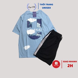Đồ Bộ Hoạt Hình Unisex Ucover Quần Đùi 3 Line – Lapi VN, Set Cartoon, Freesize, Nam Nữ Đều Mặc Được