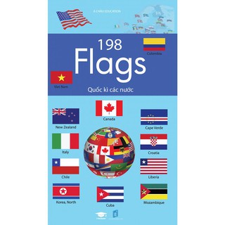 Sách: 198 Flags – 198 Quốc kỳ các nước (Á Châu books )