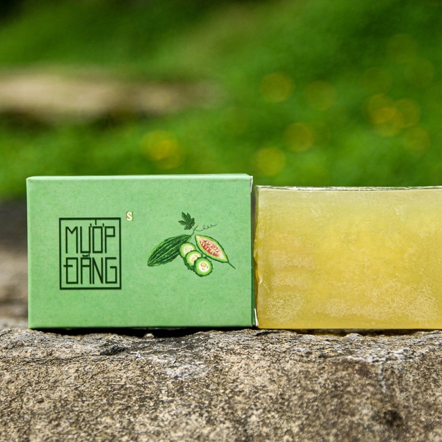 Xà phòng mướp đắng chiết xuât thiên nhiên, xà bông sinh dược diệt khuẩn, sáng da, giải độc tố