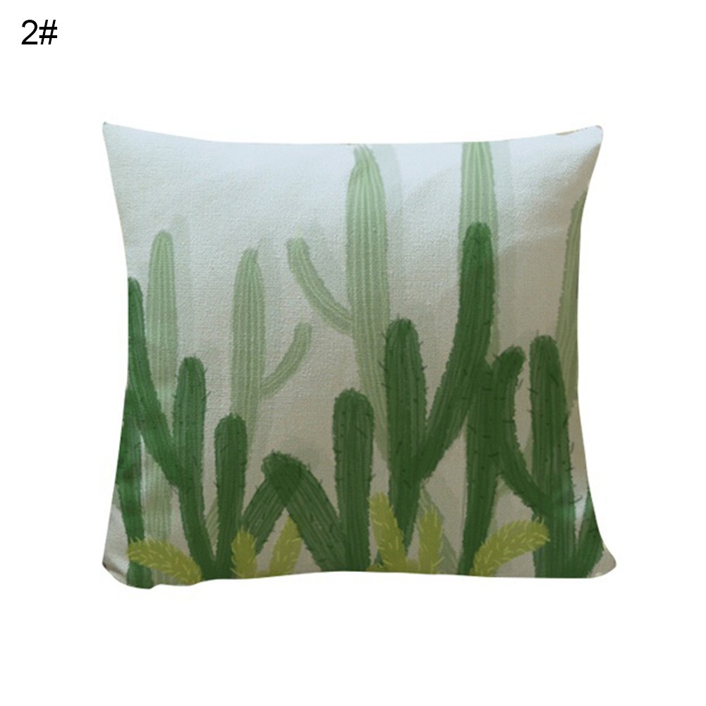 Vỏ gối họa tiết đơn giản hình hoa lá cho ghế sofa