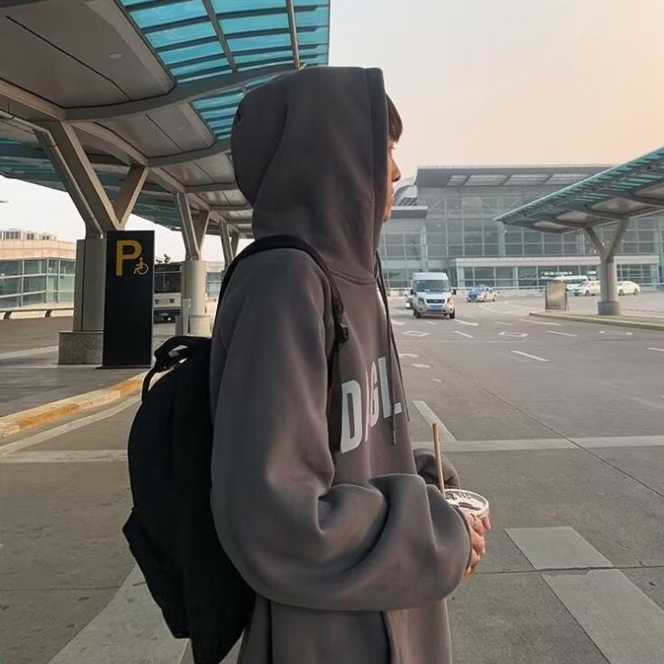Áo Hoodie In Chữ Đơn Giản Thời Trang Dành Cho Nam Nữ áo hoodie unisex form rộng áo hoodie dày dặn