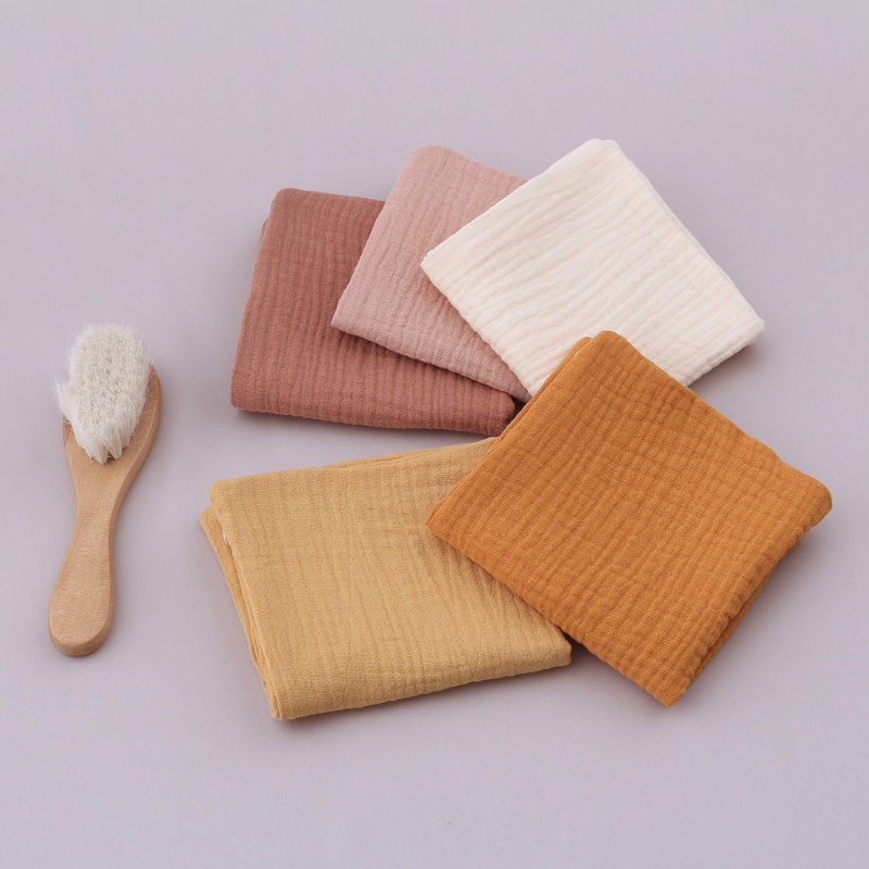 Khăn Lau Mặt Cotton Mềm Mại Hình Vuông Cho Bé Sơ Sinh