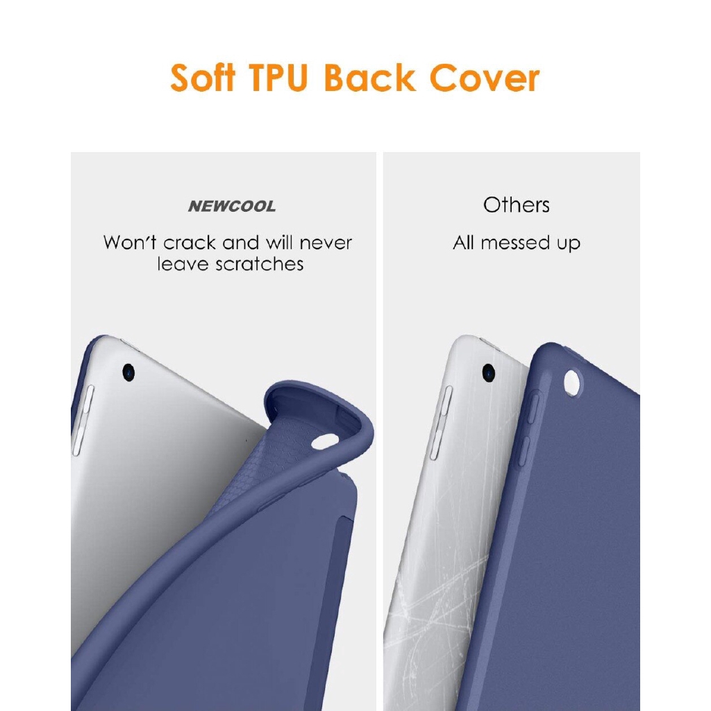 iPad 9.7 6th 5th Gen NEW iPad 9.7 2018 2017 a1822 a1823 Case Smart Cover Trifold Stand Soft Back Cover Auto Sleep/Wake | BigBuy360 - bigbuy360.vn