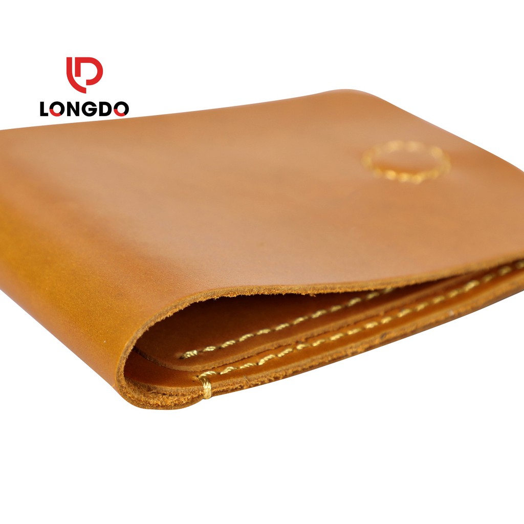 Ví sen 3 - Ví da mini - Cam kết 100% da bò thật nhập khẩu - Bảo hành 5 năm - Thương hiệu uy tín Longdo Leather