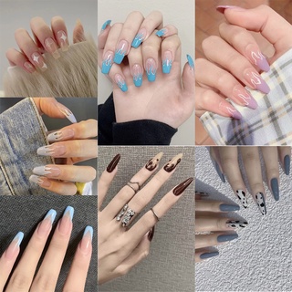 Tờ 14 Miếng Dán Móng Tay Họa Tiết Ngọn Lửa Cá Tính