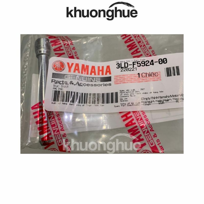 Trục trượt (chốt) phanh dầu 2 pis chính hãng Yamaha (1 cái)