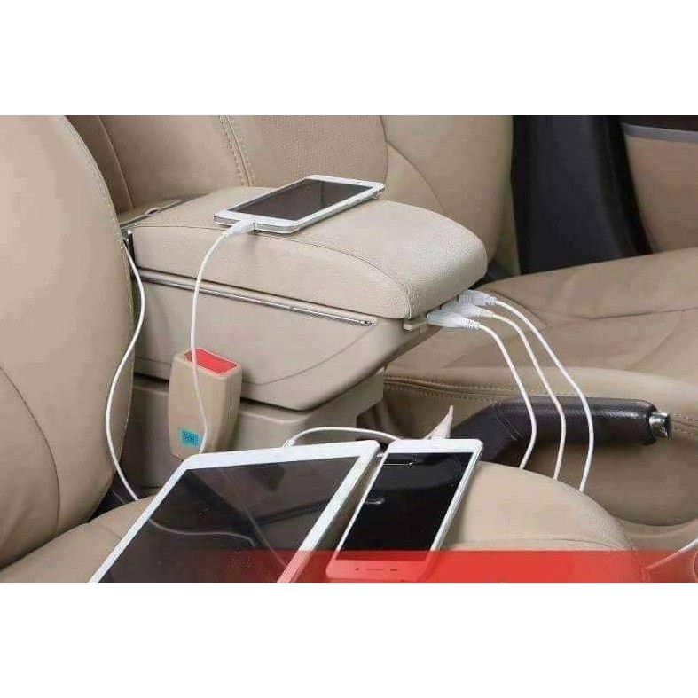 Hộp tỳ tay xe Kia Rio 2012 -2016 cao cấp tích hợp cổng sạc USB - Bảo hành 1 đổi 1