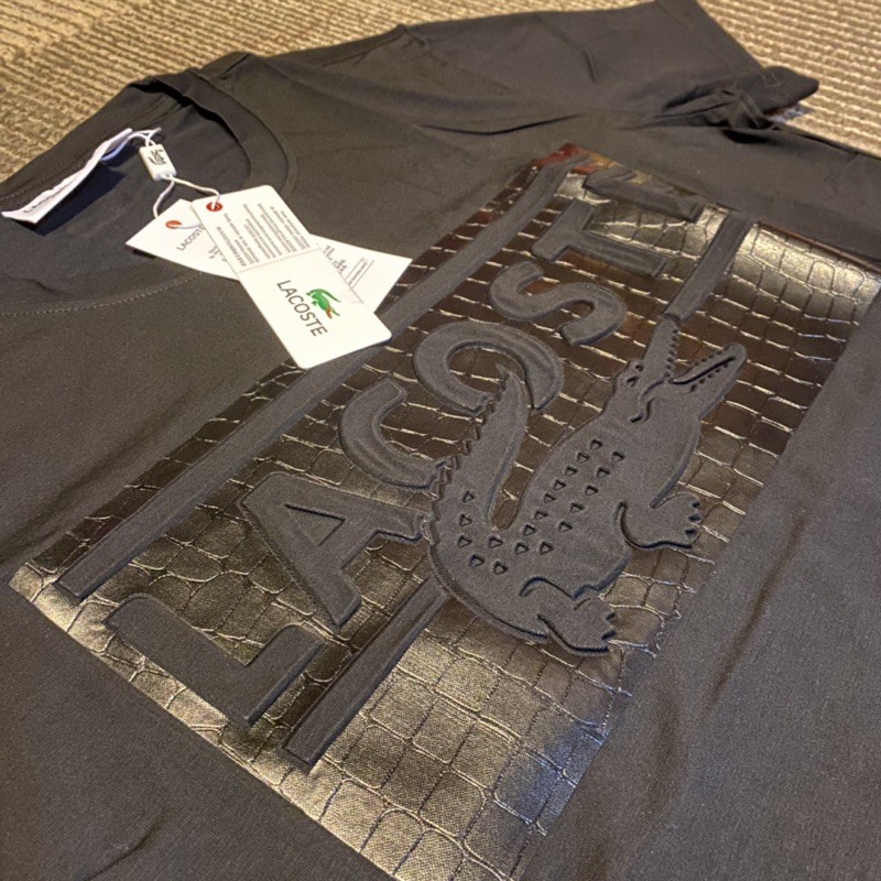 Áo Thun Cổ Tròn Lelaki Lacoste Chất Lượng Cao Cho Nam Và Nữ