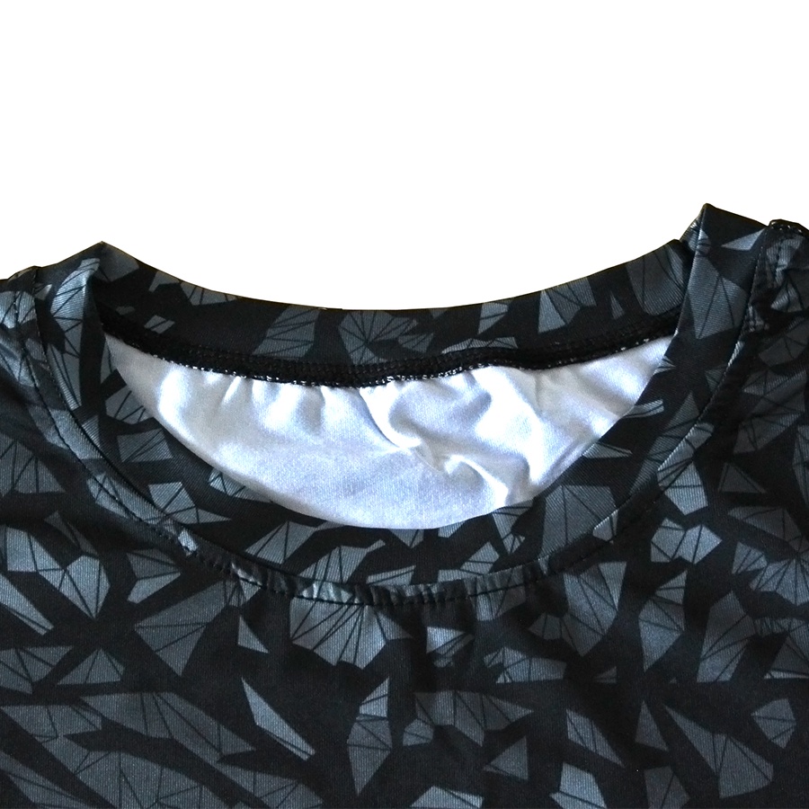 Áo thun thể thao tay dài ôm dáng thoáng khí nhanh khô họa tiết đa dạng cho nam