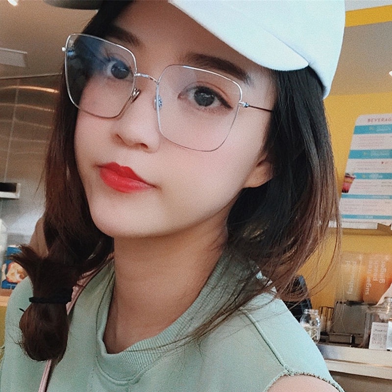 Mắt kính siêu mỏng hỗ trợ độ cận 1.0~-4.0 1.56 dành cho nữ kèm hộp đựng và khăn lau kính bằng vải
