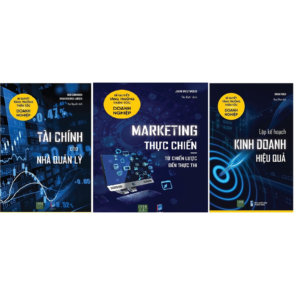 Sách - Combo 3 Cuốn Tài Chính Cho Nhà Quản Lý, Lập kế hoạch kinh doanh hiệu quả, Marketing Thực Chiến ( Kèm sổ tay )