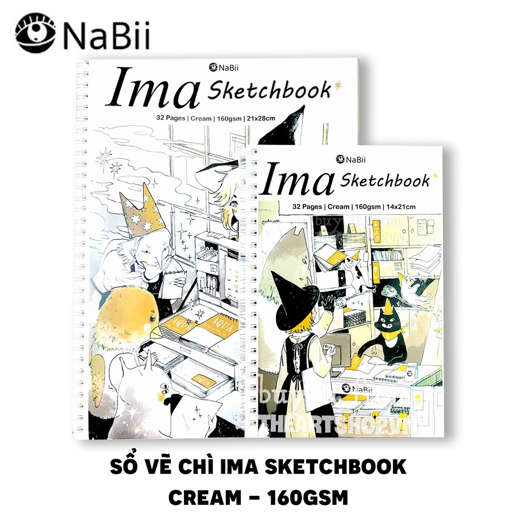 Sổ vẽ chì NABII IMA Sketchbook (160gsm) THEARTSHOP