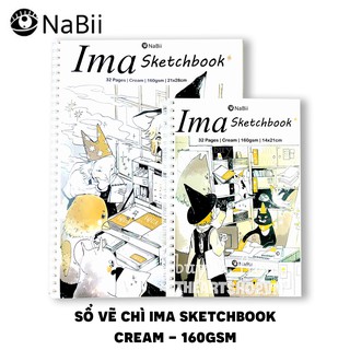 (HỎA TỐC) Sổ vẽ chì NABII IMA Sketchbook (160gsm) THEARTSHOP