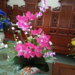 Nguyên liệu chậu hoa đá pha lê + chậu tương ứng