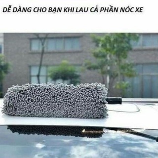 Chổi rửa xe ô tô nano 360 độ chất liệu bông mịn