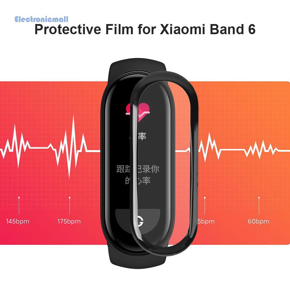 Set 2 Miếng Dán Bảo Vệ Màn Hình 3d Điện Tửmall01 Cho Đồng Hồ Thông Minh Xiaomi Mi Band 6