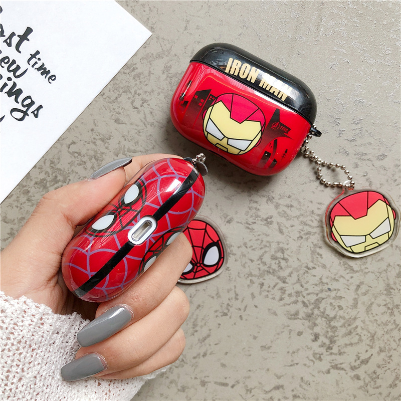 Ốp Bảo Vệ Hộp Đựng Tai Nghe Airpods 1 / 2 / Pro Hình Marvel Avengers Xinh Xắn