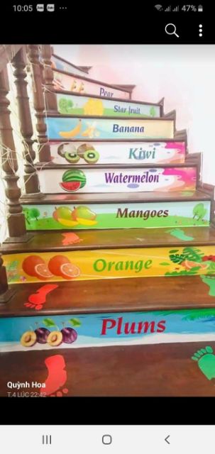 Decal dán cầu thang