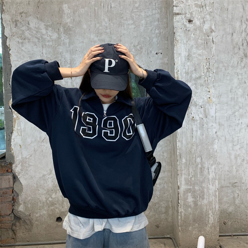 Áo Thun Tay Dài Cổ Polo In Chữ Thời Trang Dành Cho Nữ | BigBuy360 - bigbuy360.vn