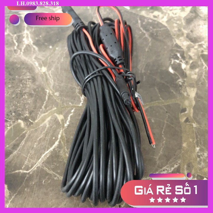 Dây tín hiệu 4 chân kết nối camera hành trình và camera lùi dài 10m (màu đen) B