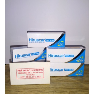 Gel làm mờ sẹo mụn và thâm mụn hiruscar post acne tuýp 5g
