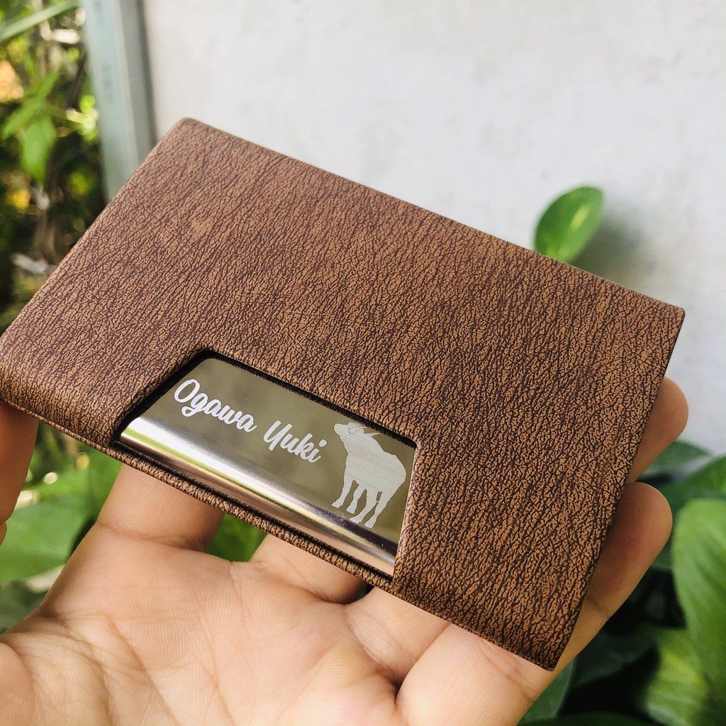 Hộp đựng danh thiếp, ATM, name card khắc tên theo tuổi theo mệnh , khắc 12 con giáp siêu cute lấy ngay