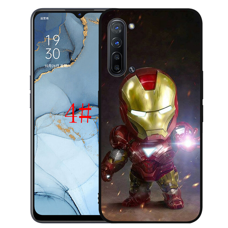 MARVEL Ốp Lưng Silicone Phong Cách Biệt Đội Siêu Anh Hùng Cho Realme 2 3 Pro A5 Q X Lite Xt X2 X3 X50