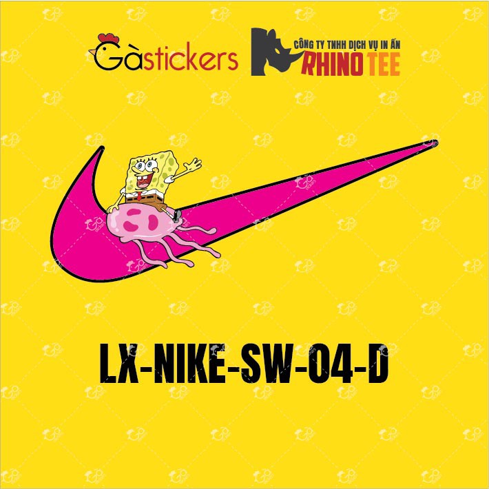 Hình Ủi Nike Sponge Bob LX-NIKE-SW-04 - Mua Nhiều Giảm Giá