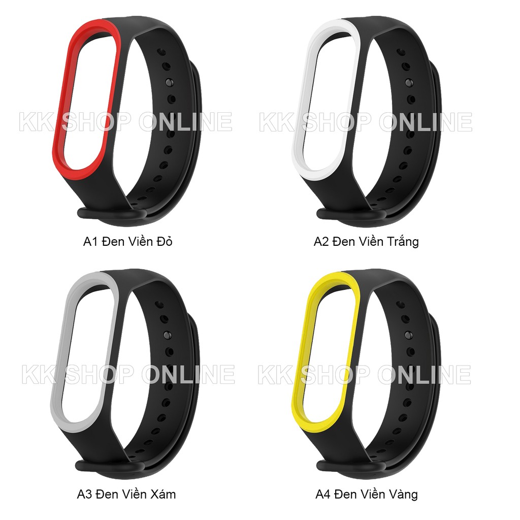 Dây thay thế Xiaomi Miband 3 Xiaomi Miband 4 viền màu