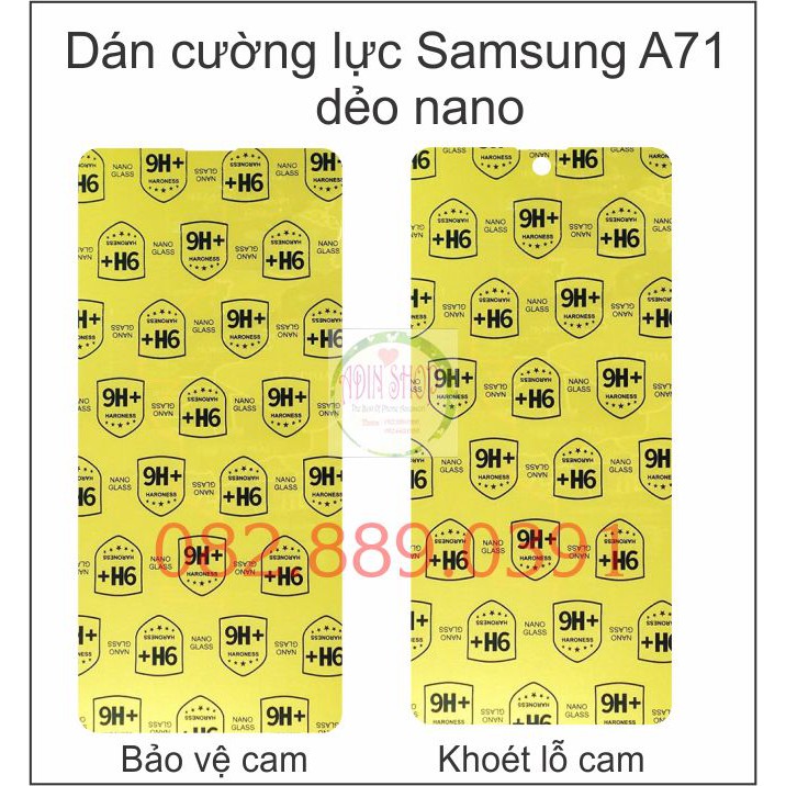 Dán Cường lực Nano dẻo Samsung A71