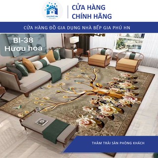 Thảm Trải Sàn Phòng Khách GIÁ TỔNG KHO Thảm Lì Bali Trải Sàn Cao Cấp, Size 2m3x1m6, Họa Tiết Hiện Đại, Sang Chảnh