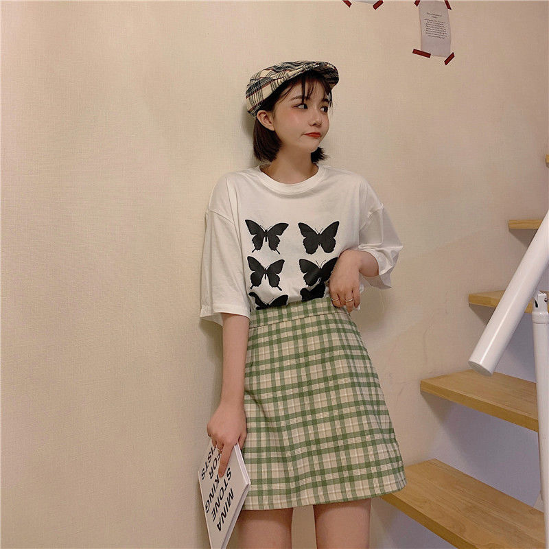 Mùa Giải Lưới Màu Đỏ Lửa insMới Váy Kẻ Sọc Phụ Nữ Eo Cao ATừ Váy Chống Ánh Sáng Retro Hoang Dã | BigBuy360 - bigbuy360.vn