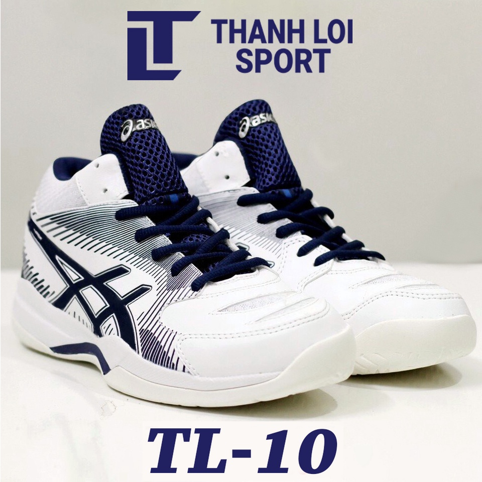 Giày thể thao, bóng chuyền ASICS GEL-TASK TL10 Trắng TẶNG tất + túi rút đựng giày