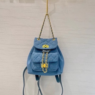 Ba lô vải bò mềm hàng thiết kế kiểu Hàn Quốc mẫu mới 2022