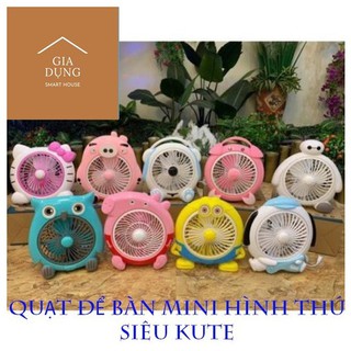 [Hàng Cao Cấp] Quạt điện để bàn hình thú siêu kute - Quạt để bàn mini - Thích hợp cho văn phòng và trẻ em