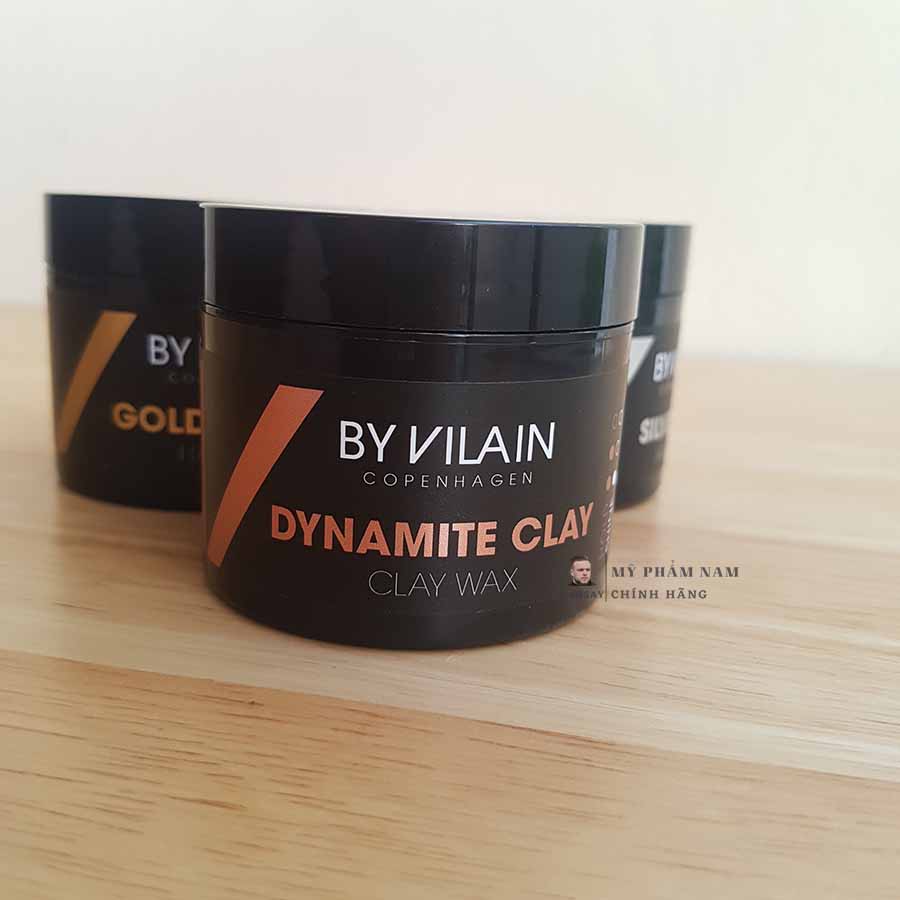 Sáp By Vilain Gold Digger, Silver Fox, Dynamite Clay, sáp vuốt tóc By Vilain cao cấp chính hãng Đan Mạch - 65ml