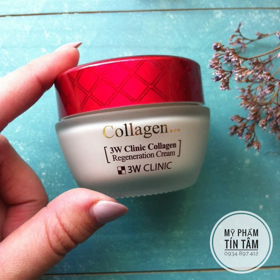 Kem Dưỡng 3W Clinic Collagen Regeneration Cream 60ml - Tái tạo da, chống lão hóa