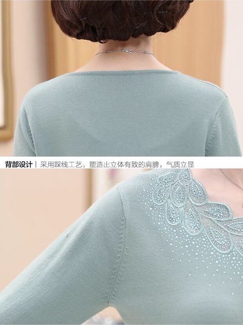 Áo len nữ trung niên | BigBuy360 - bigbuy360.vn