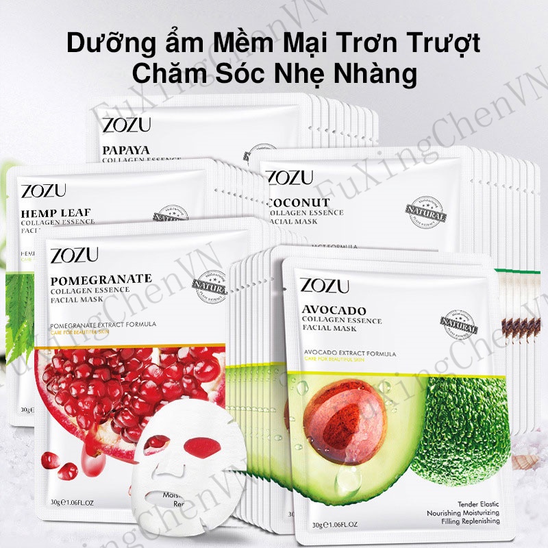 [Cái mới]Mặt nạ trái cây dưỡng trắng cấp ẩm giảm mụn mask lấy từ các ​thành phần trái cây 30g