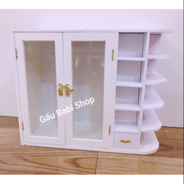 Tủ đồ cho bê size 5inch, nendoll, 1/6, 1/8 (nhận làm theo yêu cầu)