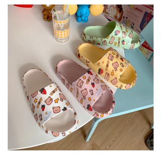 [ ODER TAOBAO ] Dép quai ngang cao su hoạ tiết dễ thương