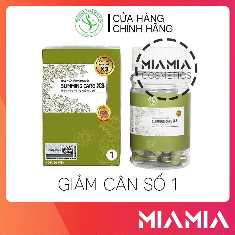 Viên Uống Giảm Cân Slimming Care Tặng Kèm Detox Rau Củ Chính Hãng