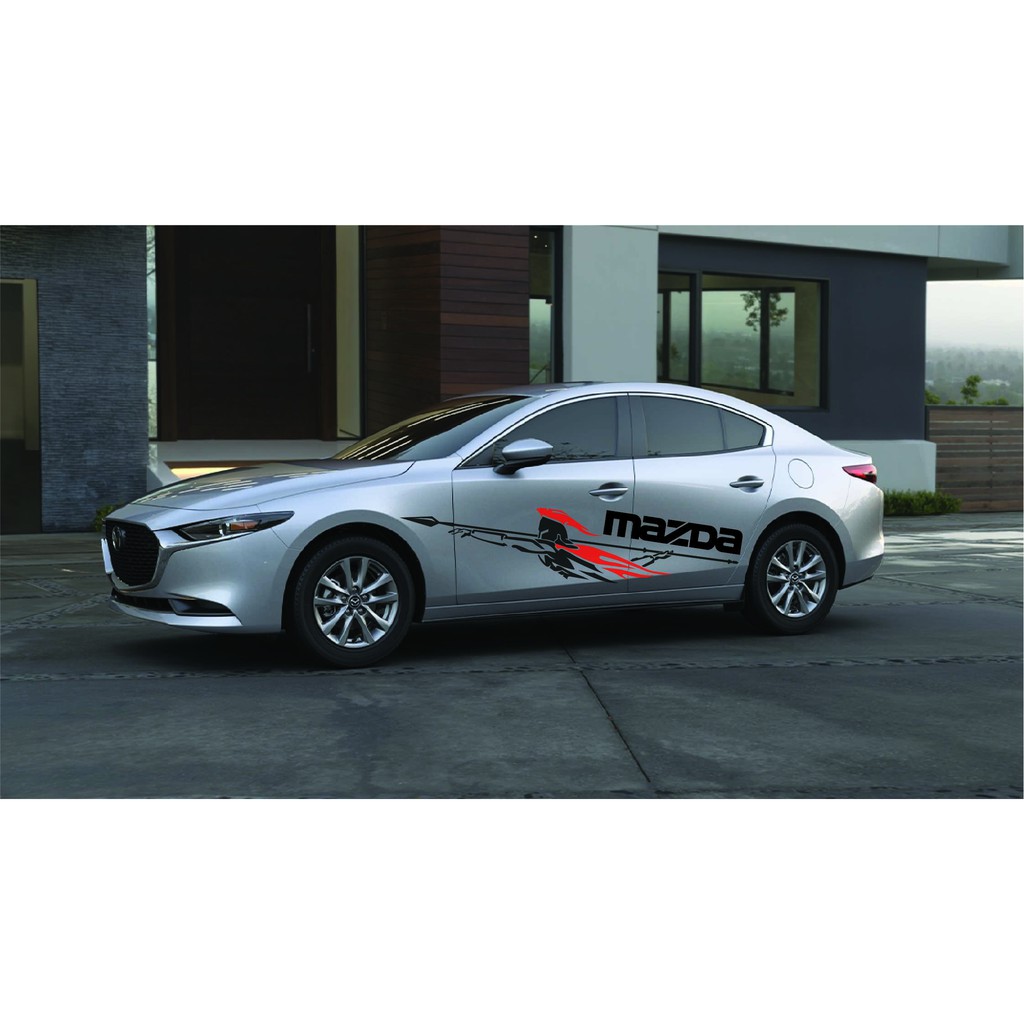 Tem xe Mazda 3 2020 phong cách thể thao - Decal MAZDA 3 2020