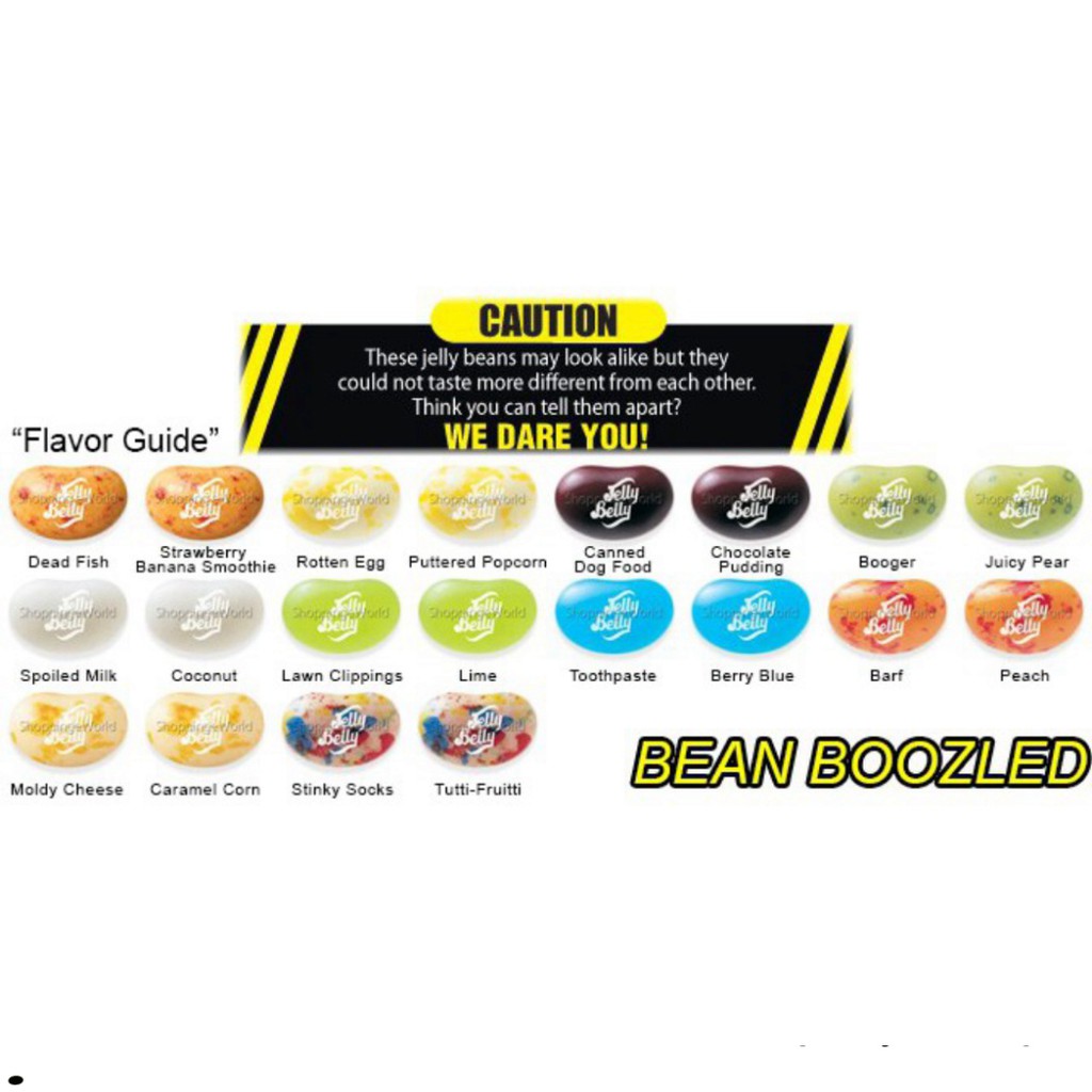 (2 loại) Kẹo thối Bean Boozled có vòng xoay 100gr (Phiên bản 5)