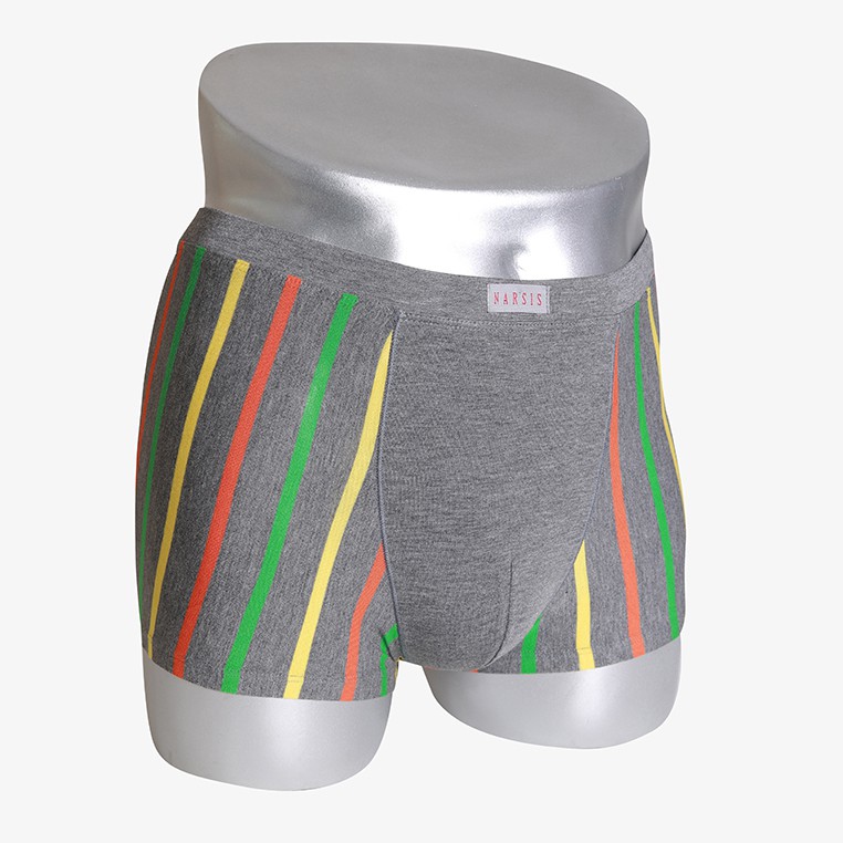 Quần Boxer Nam Narsis F6025 màu ghi đậm kẻ sọc
