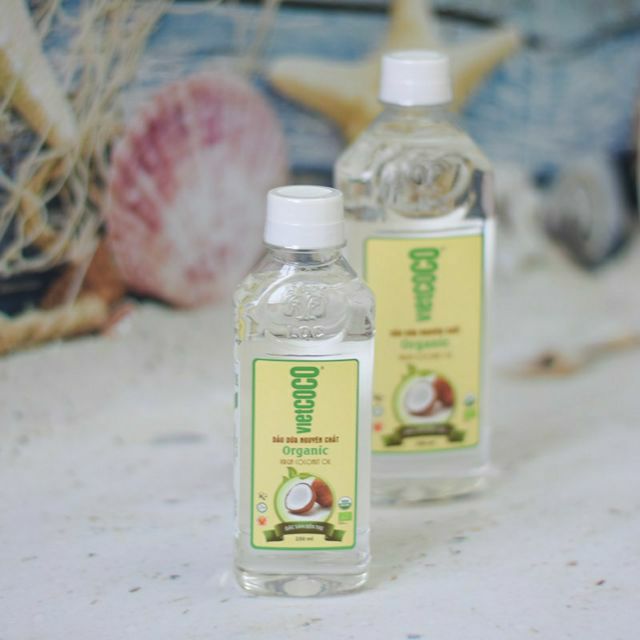 [Vietcoco] Dầu dừa organic 250ml, dầu hữu cơ làm bánh cho bé ăn dặm