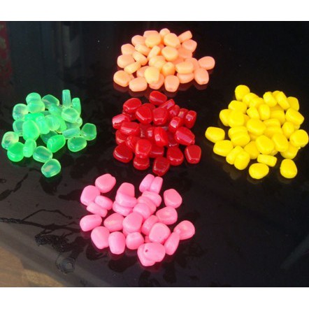 Set 50 hạt bắp giả mềm làm mồi câu cá chép
